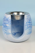 Duftlampe blau-weiss