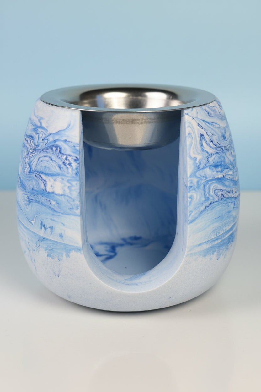 Duftlampe blau-weiss