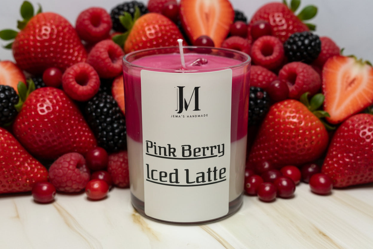 Pink Berry Iced Latte