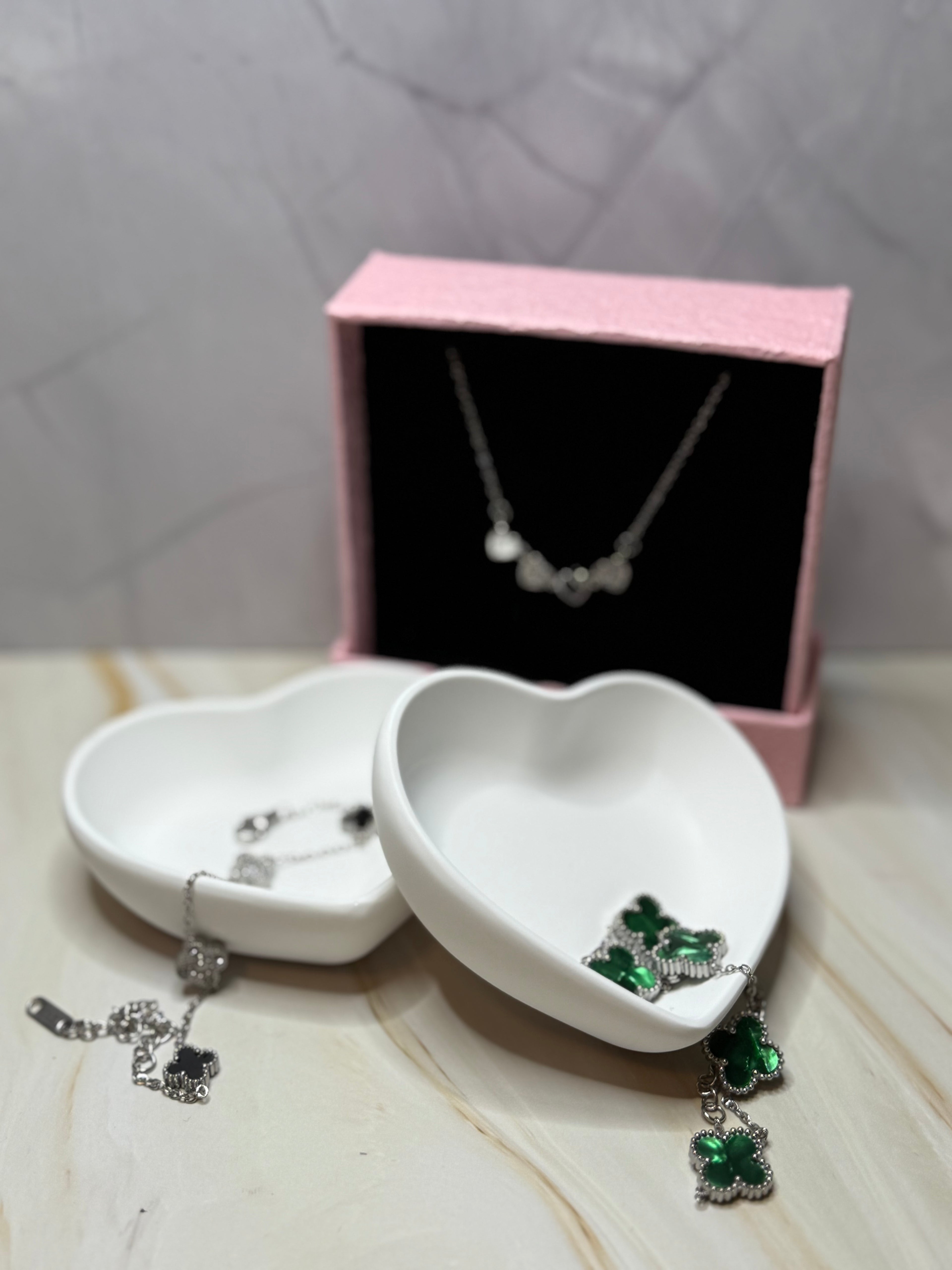 Schmuckschälchen Herz 2er Set