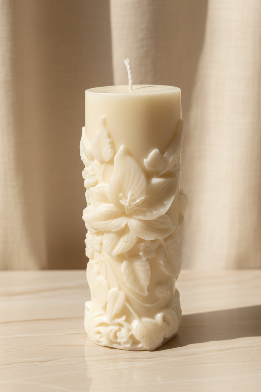 Standkerze Blume