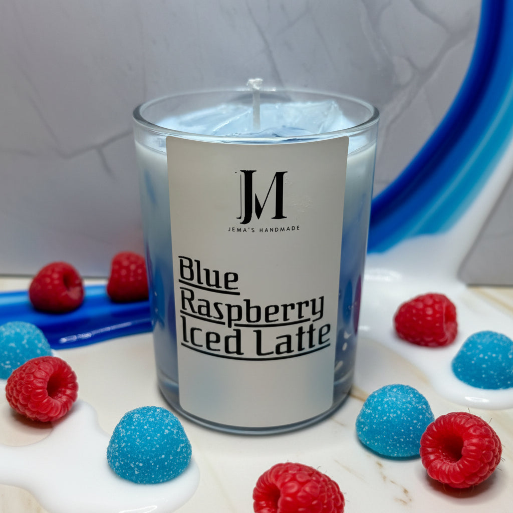 Blue Raspberry Iced Latte